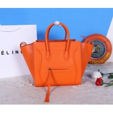 Celine Boston Orange Square Kalfsleren Tassen Celine Boston Orange Square Kalfsleren Tassen