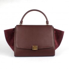 Celine Classic Maroon Coffee Leather Bags Celine Classic Maroon Coffee Leather Bags