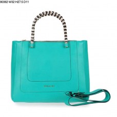 Nieuwe Bvlgari Serpenti handtas van kalfsleer, lichtgroen, modelnummer 80382 Nieuwe Bvlgari Serpenti handtas van kalfsleer, lichtgroen, modelnummer 80382