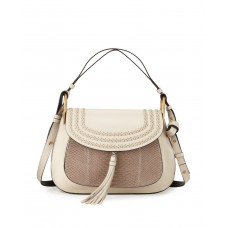 Chloe Hudson Double-Carry schoudertas met pythonpaneel Chloe Hudson Double-Carry schoudertas met pythonpaneel