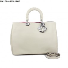 Dior Diorissimo Jumbo Tas Beige Nappa Leer (Zilverkleurige Hardware) 8002 Dior Diorissimo Jumbo Tas Beige Nappa Leer (Zilverkleurige Hardware) 8002
