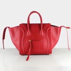 Celine rode Boston leren tassen Celine rode Boston leren tassen