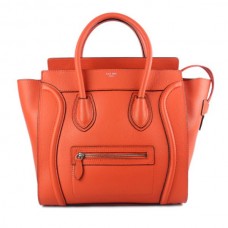 Celine Large Luggage Tote Neon Orange Handbag Celine Large Luggage Tote Neon Orange Handbag