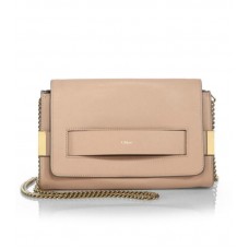 Chloe Elle Medium Clutch met ketting Nude Chloe Elle Medium Clutch met ketting Nude