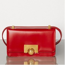 Bottega Veneta Mini BV Classic tas in rood kalfsleer Bottega Veneta Mini BV Classic tas in rood kalfsleer
