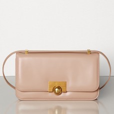 Bottega Veneta BV Classic tas in nude Frans kalfsleer Bottega Veneta BV Classic tas in nude Frans kalfsleer