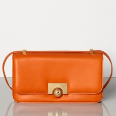 Bottega Veneta BV Classic tas in oranje Frans kalfsleer Bottega Veneta BV Classic tas in oranje Frans kalfsleer
