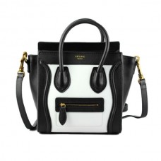 Celine Small Luggage Tote Black White Bags Celine Small Luggage Tote Black White Bags