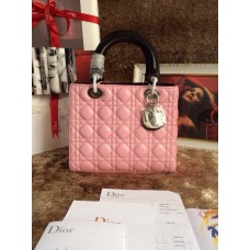 Replica Dior Lady Totes leren roze handtas Replica Dior Lady Totes leren roze handtas