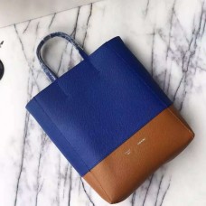 Celine Small Bi Cabas tas in blauw/bruin leer Celine Small Bi Cabas tas in blauw/bruin leer
