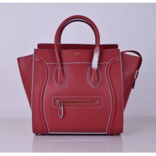 Celine Large Luggage Tote Rood Blauw Tas 30cm Celine Large Luggage Tote Rood Blauw Tas 30cm