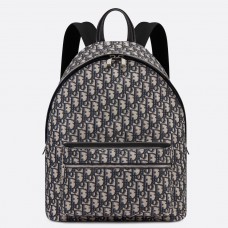 Dior zwarte rugzak van schuin canvas Dior zwarte rugzak van schuin canvas
