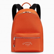 Dior Rider rugzak in oranje kalfsleer Dior Rider rugzak in oranje kalfsleer