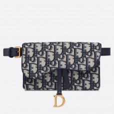 Dior blauwe schuine zadeltas Dior blauwe schuine zadeltas