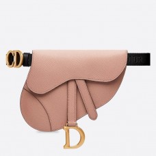 Dior Saddle Belt Bag van poedernerfkalfsleer Dior Saddle Belt Bag van poedernerfkalfsleer