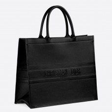 Dior Book Tote in zwart glad kalfsleer Dior Book Tote in zwart glad kalfsleer