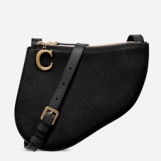 Dior Saddle Trio-etui met riem in zwart kalfsleer Dior Saddle Trio-etui met riem in zwart kalfsleer