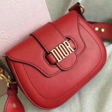 Dior D-Fence zadeltas in rood kalfsleer Dior D-Fence zadeltas in rood kalfsleer