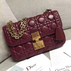 Dior Dioraddict Flap Bag in bordeauxrood lamsleer Dior Dioraddict Flap Bag in bordeauxrood lamsleer