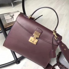 Dior DiorAddict Tote Bag in bordeauxrood kalfsleer Dior DiorAddict Tote Bag in bordeauxrood kalfsleer