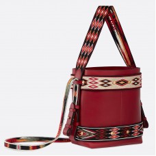 Dior Diorodeo Hobo-tas van rood kalfsleer Dior Diorodeo Hobo-tas van rood kalfsleer