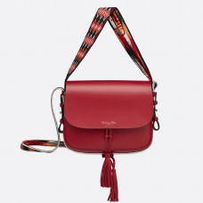Dior Diorodeo Flap Bag in rood kalfsleer Dior Diorodeo Flap Bag in rood kalfsleer