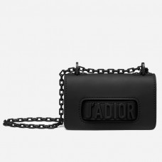 Dior Mini J'Adior tas in zwart ultra mat kalfsleer Dior Mini J'Adior tas in zwart ultra mat kalfsleer
