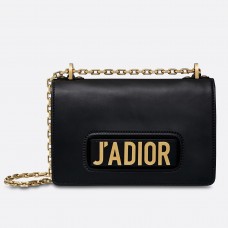 Dior zwarte J'Adior flap tas van kalfsleer Dior zwarte J'Adior flap tas van kalfsleer