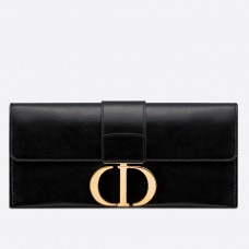 Dior 30 Montaigne Clutch Bag in zwart lamsleer Dior 30 Montaigne Clutch Bag in zwart lamsleer