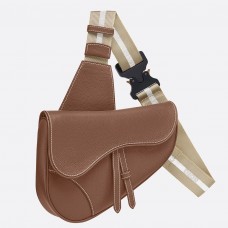 Dior heren heuptas in bruin generfd kalfsleer Dior heren heuptas in bruin generfd kalfsleer