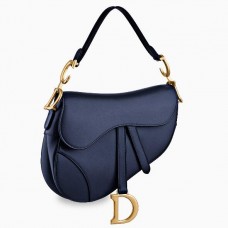 Dior Saddle Bag in marineblauw kalfsleer Dior Saddle Bag in marineblauw kalfsleer