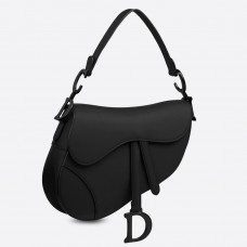 Dior Saddle Bag in zwart ultramat leer Dior Saddle Bag in zwart ultramat leer