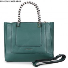 Nieuwe Bvlgari Serpenti handtas van kalfsleer, groen, modelnummer 80382 Nieuwe Bvlgari Serpenti handtas van kalfsleer, groen, modelnummer 80382