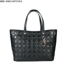 Dior Panarea grote schoudertas van zwart lamsleer (goudkleurige hardware) 9626 Dior Panarea grote schoudertas van zwart lamsleer (goudkleurige hardware) 9626