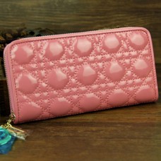 Dior lange portemonnee van lakleer 030 roze Dior lange portemonnee van lakleer 030 roze