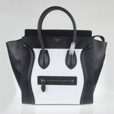 Celine Large Luggage Tote Zwart Wit Handtassen Celine Large Luggage Tote Zwart Wit Handtassen