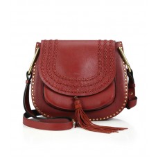 Chloe Hudson schoudertas van gevlochten leer, rood Chloe Hudson schoudertas van gevlochten leer, rood