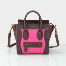 Celine Small Luggage Tote Rose Wine schoudertas Celine Small Luggage Tote Rose Wine schoudertas