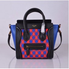Celine Small Luggage Tote Zwart Piedstooth Celine Small Luggage Tote Zwart Piedstooth