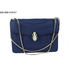 Bvlgari Serpenti GM schoudertas van kalfsleer in marineblauw/saffierblauw 233 Bvlgari Serpenti GM schoudertas van kalfsleer in marineblauw/saffierblauw 233