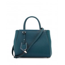 Fendi 2Jours Medium Leren Tote Bag Ocean Fendi 2Jours Medium Leren Tote Bag Ocean
